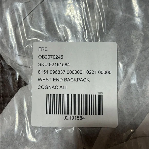 Free People (NWT) Cognac West End backpack - Picture 3 of 8